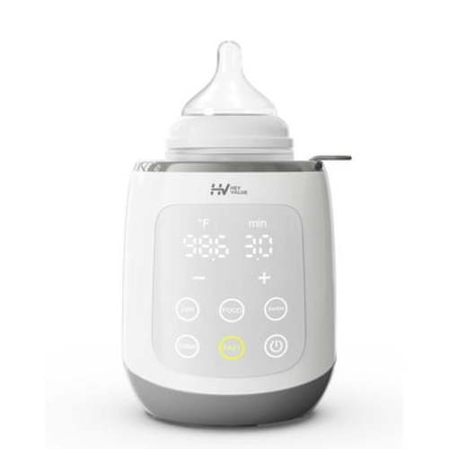 HEYVALUE Bottle Warmer, 10-in-1 Fast Baby Food Heater&Thaw BPA-Free Milk Warmer,Grey