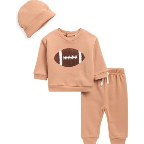 PL Baby by Petit Lem Football Sweatshirt, Joggers & Hat Set | Nordstromrack