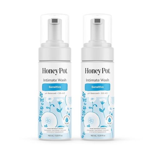 The Honey Pot Company - Sensitive Feminine Wash - Herbal Infused - PH Balanced Plant Based Natural Hygiene Products - 5.51 Fluid Oz