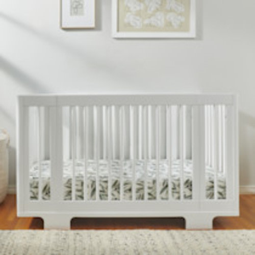 babyletto Yuzu 8-in-1 Convertible Crib with All-Stages Conversion Kits - White