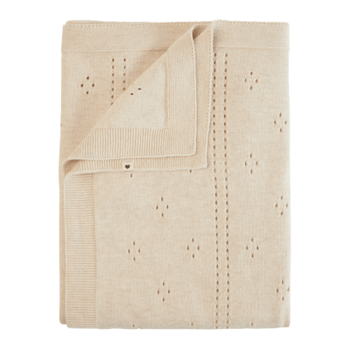 Willaby | BIBS knitted pointelle blanket | ivory – willaby