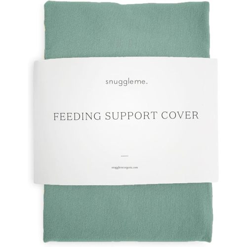 Snuggle Me Organic Feeding Support Pillow Cover, Machine Washable 100% Organic Cotton, Soft Nursing Cover for Breastfeeding, Pillow Slipcover for Baby Girls Boys Newborn - Moss