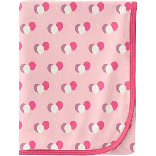 KicKee Swaddling Blanket, Made from Luxuriously Soft KicKee Signature Blend Fabric, Buttery Softness for Snuggling Your Baby (Lotus Birthday - One Size)