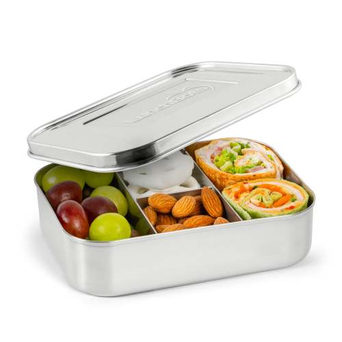 LunchBots Protein Packer Stainless Steel Bento Box
