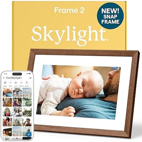 Skylight Digital Picture Frame 2 – 10" Full HD Touchscreen, Walnut