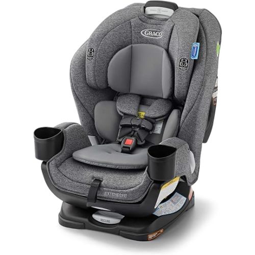 Graco Extend2Fit 3-in-1 Convertible Car Seat, 3 Modes – Rear Facing, Forward Facing Baby Car Seat and Highback Booster Seat, Adjustable Extension Panel for Extra Legroom, Cullen