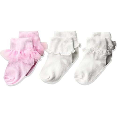 Jefferies Socks Ruffle/Ripple Edge/Lace Baby Girls 3-12m