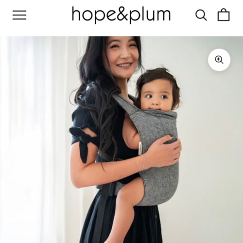 Obsidian Lark Baby Carrier - Black Soft Structured Carrier | hope&plum