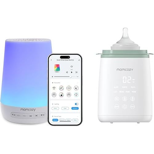 Momcozy Sound Machine for Baby & Momcozy Bottle Warmer