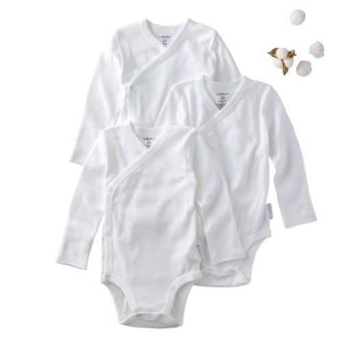 Butterblu STERLING 3-Pack Side Snap Bodysuit White 0-3M