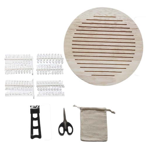 Wood Letter Board Round Baby Milestone Cards for Baby Growth Boys and Girls