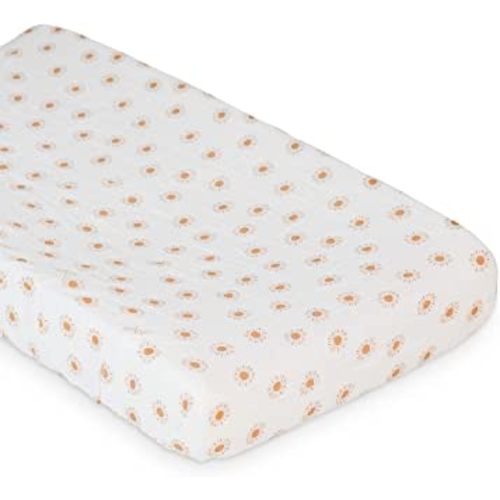 Lulujo Soft Cotton Baby Change Pad Cover (Suns)