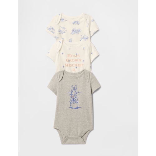 Baby Peter Rabbit™ First Favorites Organic Cotton Bodysuit (3-Pack) | Gap