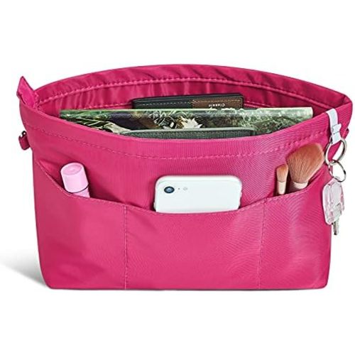 Vercord Premium Nylon Purse Organizer Tote Handbag Insert Organizers Bag in Bag Zipper 13 Pockets 5 Sizes