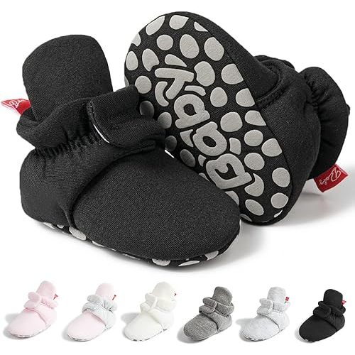 Meckior Newborn Infant Baby Girls Boys Warm Fleece Winter Booties First Walkers Slippers Shoes