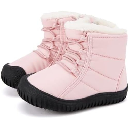 BMCiTYBM Toddler Baby Snow Boots Winter Shoes Boys Girls Cold Weather Baby Faux Fur Shoes