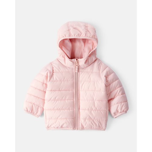 Baby Packable Hooded Puffer Jacket - Pink - Carter's | Carter's