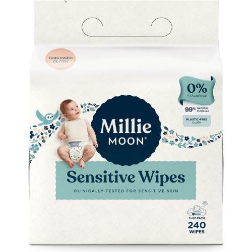 Millie Moon Sensitive Baby Wipes  240 pack