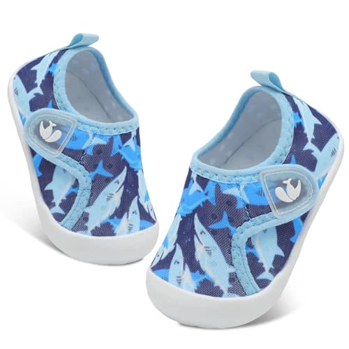 FEETCITY Wide Baby Water Shoes Boys Girls Barefoot Shoes Quick-Dry Kids Aqua Socks for Beach Swim Pool