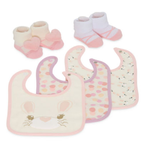 First Steps By Stepping Stones Baby Girls 5-pc. Bib