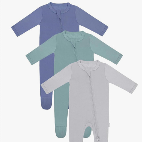 RRP Unisex Baby Footies Pajamas,Rayon Derived From Bamboo,Buttery Soft Sleep 'N Play PJs,2-Way Zipper Closure,0-18 Months