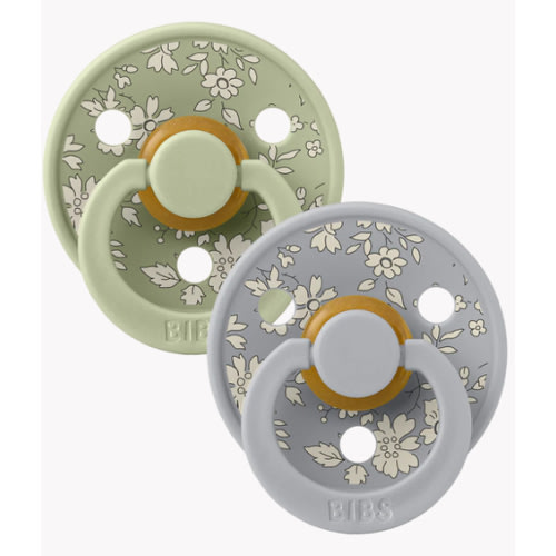 BIBS x LIBERTY Colour Pacifiers 2 Pack Capel - Sage Mix – Bibsworld store US