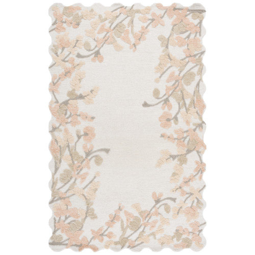 Safavieh Jardin Hand Tufted Wool;Cotton Floral Indoor Rug & Reviews | Wayfair