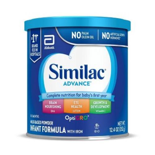 Similac Advance Powder Infant Formula - 12.4oz: Kosher, Halal, Milk-Based, Brain & Eye Development