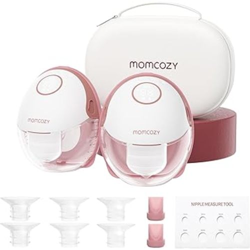 Momcozy Breast Pump Hands Free Mobile Style | M6, Wearable Breastfeeding Pump