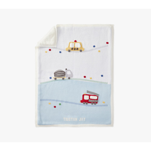 Things That Go Heirloom Baby Blanket