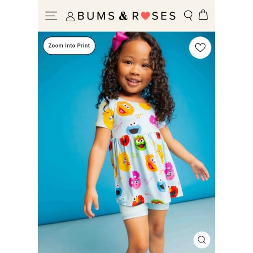 Sesame Street™ Elmo and Friends Short Sleeve Empire Waist Top & Shorts Set