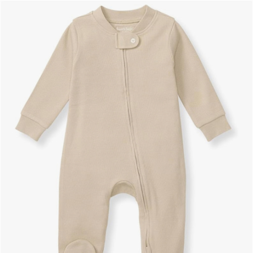 Burt's Bees Baby Boys Sleep and Play PJs, 100% Organic Cotton One-Piece Zip Front Romper Jumpsuit Pajamas