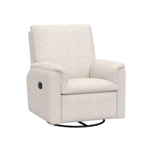 Dream Swivel Manual Recliner Eco Performance Weave Oatmeal