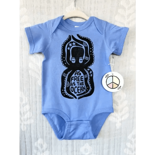 Octopus baby Bodysuit - Hippie Baby Co — Hippie Baby Co