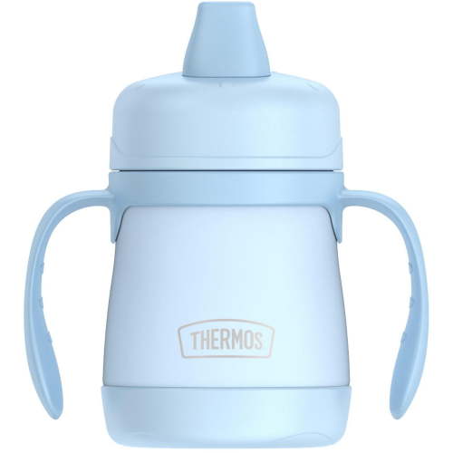 Thermos Kids 7 oz Stainless Steel Sippy Cup with Handles, Pastel Gray - Walmart.ca
