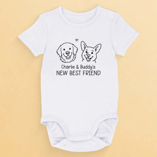 Custom Baby Onesie - Personalized Baby Shower, Gender Reveal Gifts For - PawfectHouse™