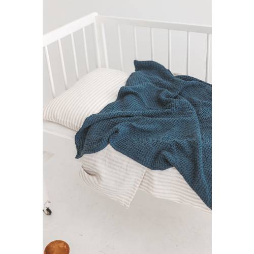 Linen Baby Blanket, Beige Waffle Linen Blanket, Linen Baby Throw, Soft Linen Nursery Blanket, Waffle Linen Kids Blanket