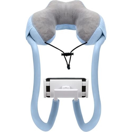 MoKo Neck Phone Holder, Lazy Gooseneck Phone Pillow Holder Bracket, 360° Rotate Phone Tablet Stand for 4"-11" Device, fits iPhone 17/17 Air/17 Pro/17 Pro Max, iPhone 16/Pro/Pro Max/Plus, iPhone 15/Pro