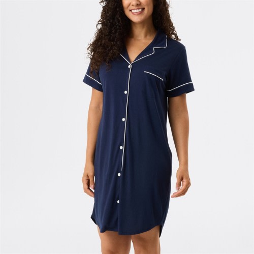 &me Women's Modal Blend Nightie - Navy - Size 16