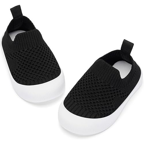 BACSAC Baby Toddler Unisex Infant Shoes Boys Girls Beige Mesh Breathable Non-Slip Soles 6-36 Months