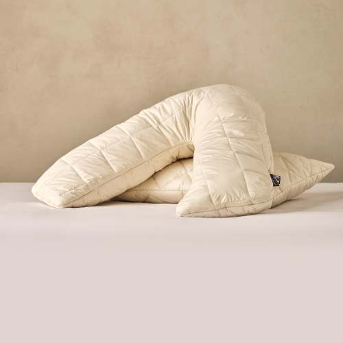 V-Shaped Washable Wool Pillow | British Wool | Woolroom