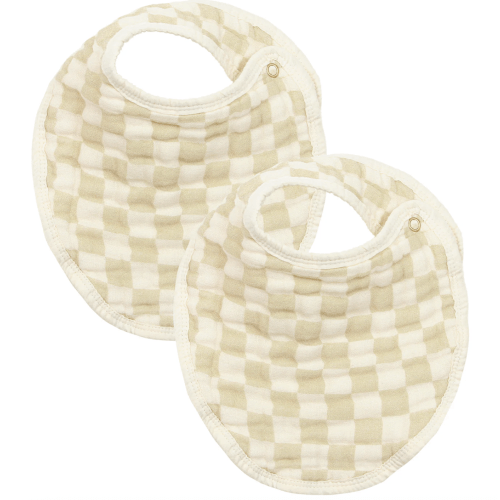 Cloud Muslin™ Bib 2 Pack - Austin/Cream