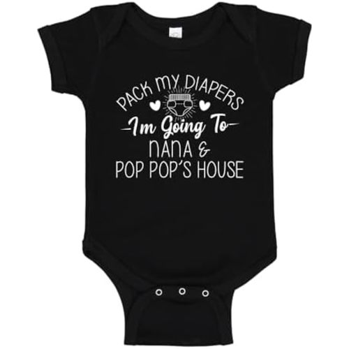 I'm Going to Nana and Pop Pop's House Funny Nana & Pop Pop Baby Bodysuit One Piece or Toddler T-Shirt Gift
