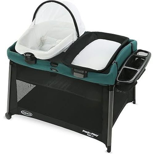 Graco Pack 'n Play FoldLite Playard | Lightweight Travel Pack 'n Play with Easy, Compact Fold, Remi
