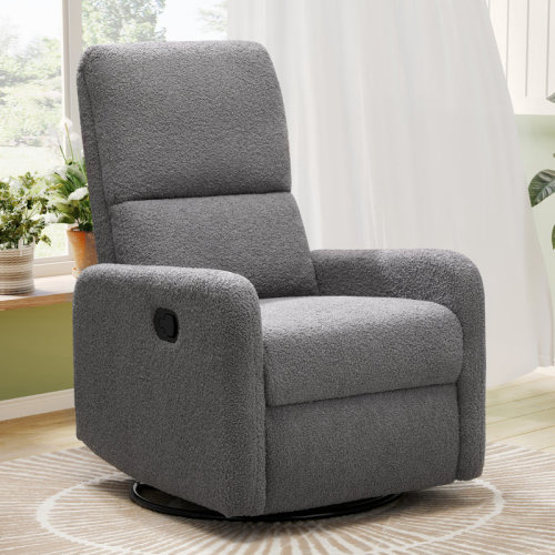 Ebern Designs Swivel Rocking Chair Recliner Chair Massage, Upholstered Modern Glider with High Back & Reviews | Wayfair
