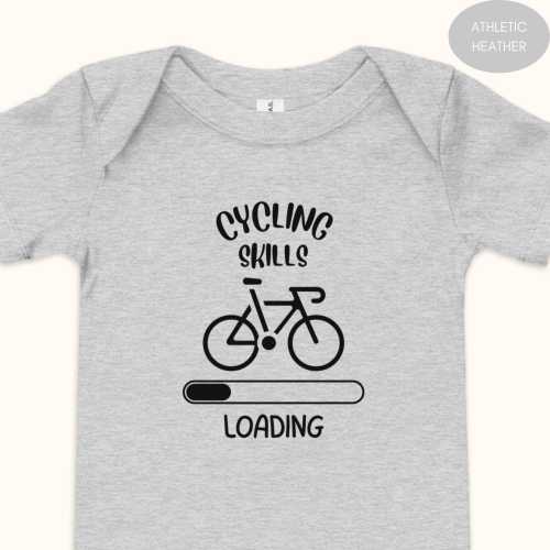 Skills Loading Cycling Baby Bodysuit: Future Cyclist Romper