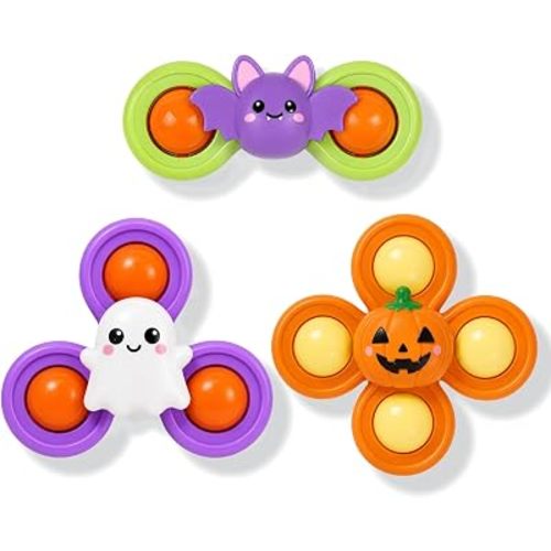 Halloween Suction Cup Spinner Bath Toys Travel Toys for Baby Boy Girl