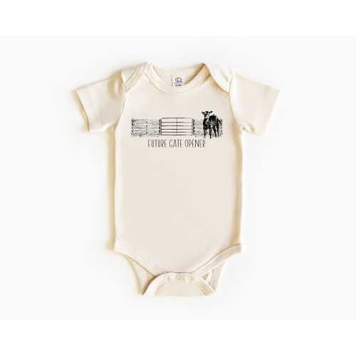 Future Gate Opener Baby Bodysuit - Cute Farm Toddler Tee