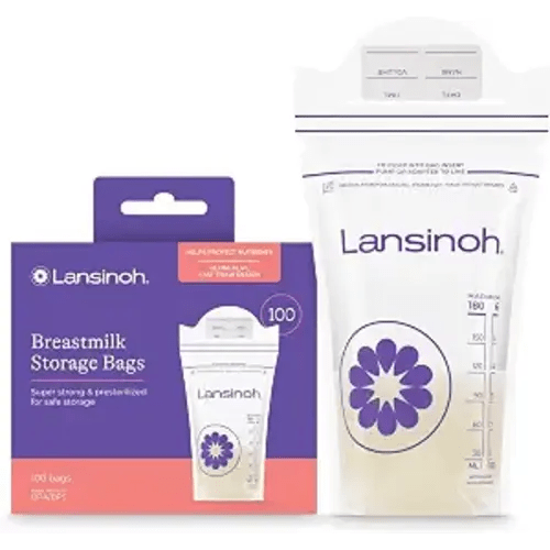 Lansinoh Breastmilk Storage Bags, 6 Ounce, 100 Count