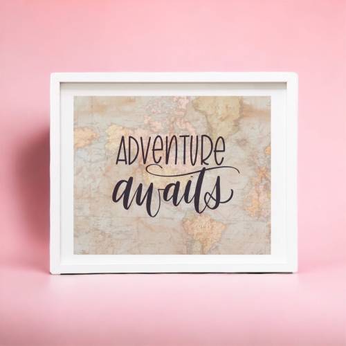 Adventure nursery print digital download, Map nursery decor printable, Kids playroom wall art, Travel wall prints, Adventure awaits baby
